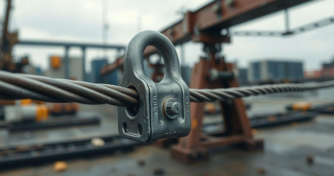 Conexões seguras com Manilha para cabo de aço